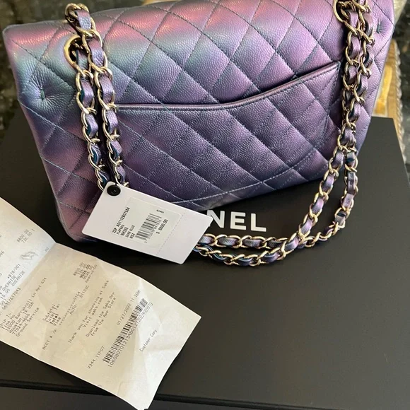 Chanel Iridescent Purple Caviar 2022 sold❤️ - Picture 6 of 8